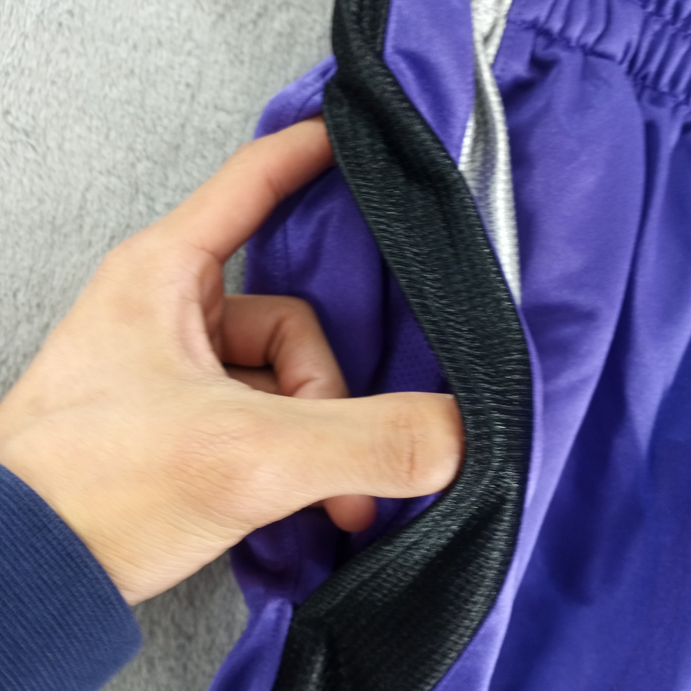 Jordan Men's Purple Basketball Shorts with Contrast Stripe Size L - Picture 8 of 13